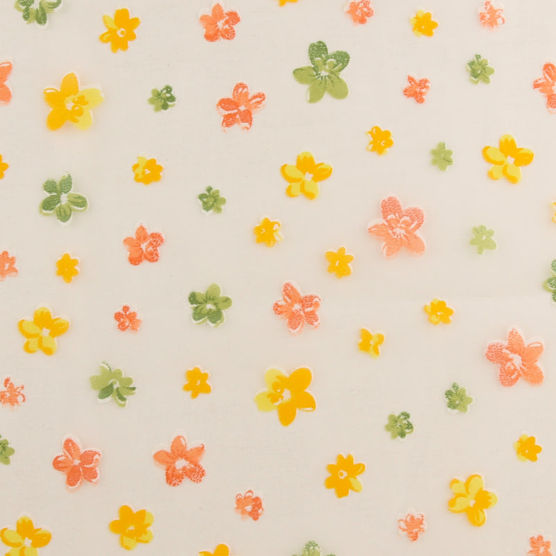 Printed Burnout Organza - JACQUELINE - 005 - Yellow