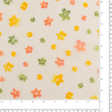 Printed Burnout Organza - JACQUELINE - 005 - Yellow