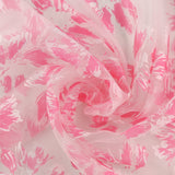 Printed Burnout Organza - JACQUELINE - 011 - Pink