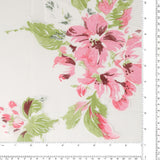 Printed Burnout Organza - JACQUELINE - 012 - Pink