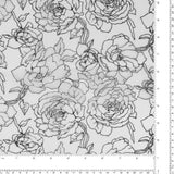 Printed Burnout Organza - JACQUELINE - 015 - Black