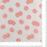 Printed Burnout Organza - JACQUELINE - 016 - Pink