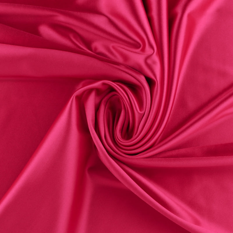 Solid Satin Knit - PROM - 001 - Bright Pink