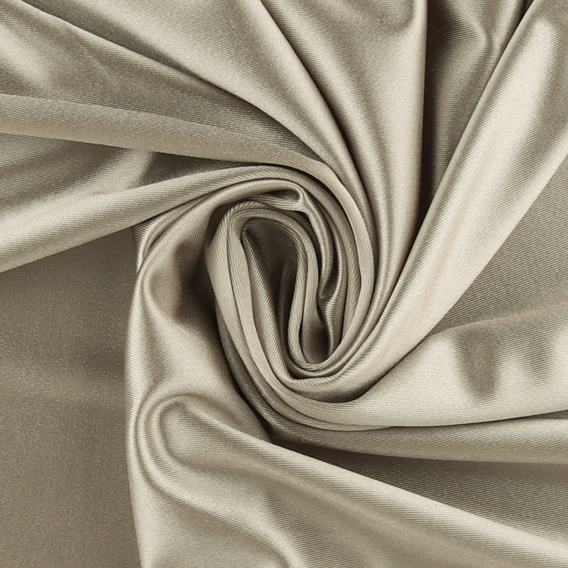Solid Satin Knit - PROM - 008 - Stone