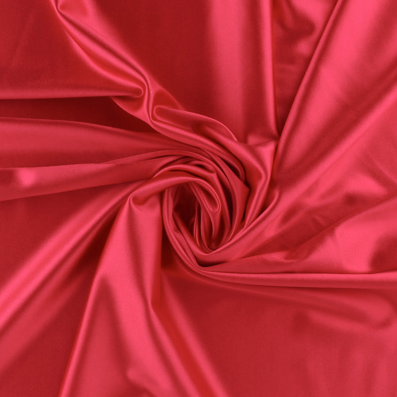 Solid Satin Knit - PROM - 009 - Red