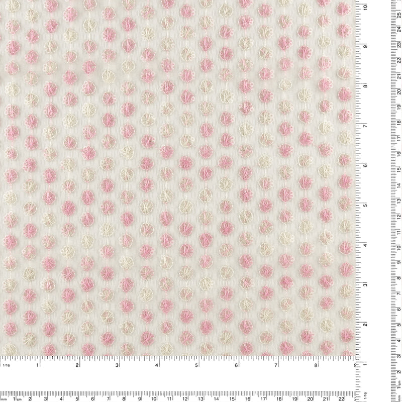 FANCY Embroidered Mesh - 001 - Soft Pink