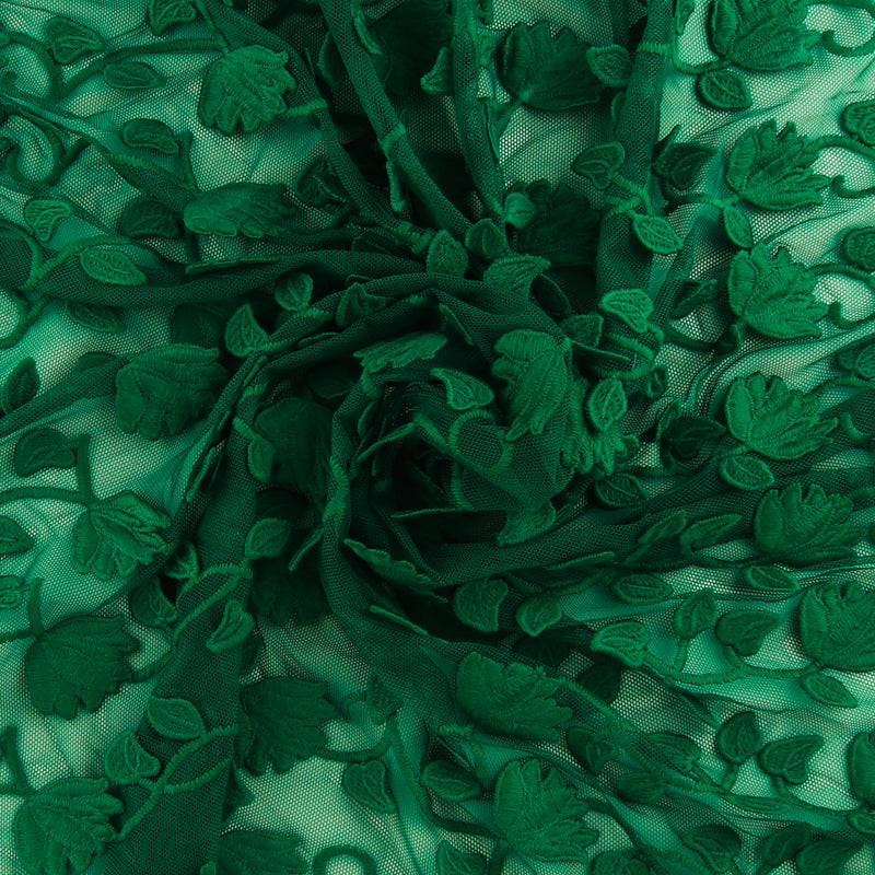FANCY Embroidered Mesh - 002 - Green