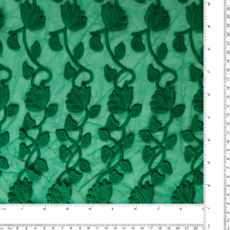 FANCY Embroidered Mesh - 002 - Green