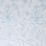 FANCY Embroidered Mesh - 003 - Light Blue