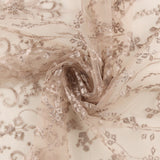 FANCY Embroidered Mesh - 004 - Champagne