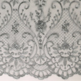FANCY Embroidered Mesh - 008 - Silver