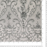 FANCY Embroidered Mesh - 008 - Silver