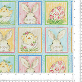 Henry Glass - Printed Cotton - «PEEK A BOO BUNNIES» - 001 - Light Blue