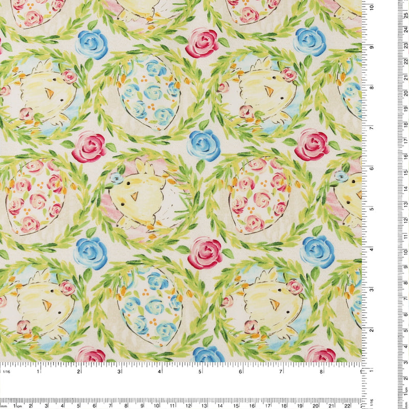 Henry Glass - Printed Cotton - «PEEK A BOO BUNNIES» - 004 - White