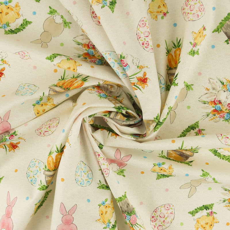 Henry Glass - Printed Cotton - «PEEK A BOO BUNNIES» - 005 - Beige