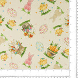 Henry Glass - Printed Cotton - «PEEK A BOO BUNNIES» - 005 - Beige