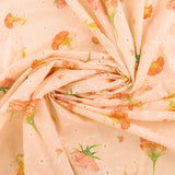 Digital Printed Voile - PASTEL - 001 - Coral
