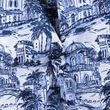 Digital Printed Sateen - ELOISE - 003 - Indigo