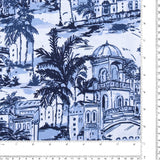 Digital Printed Sateen - ELOISE - 003 - Indigo