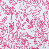 Digital Printed Sateen - ELOISE - 005 - White