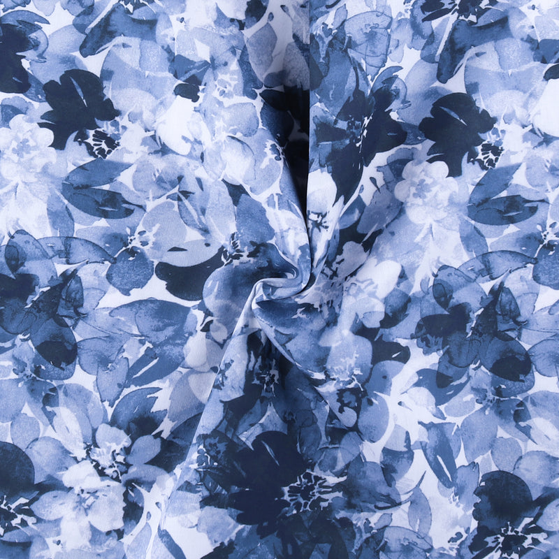Digital Printed Sateen - ELOISE - 006 - Blue
