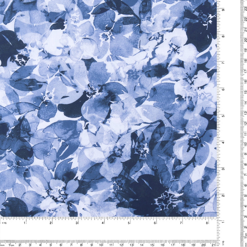 Digital Printed Sateen - ELOISE - 006 - Blue