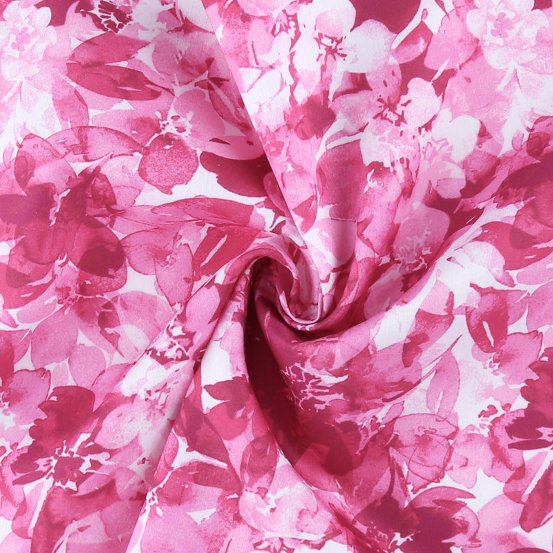 Digital Printed Sateen - ELOISE - 007 - Pink