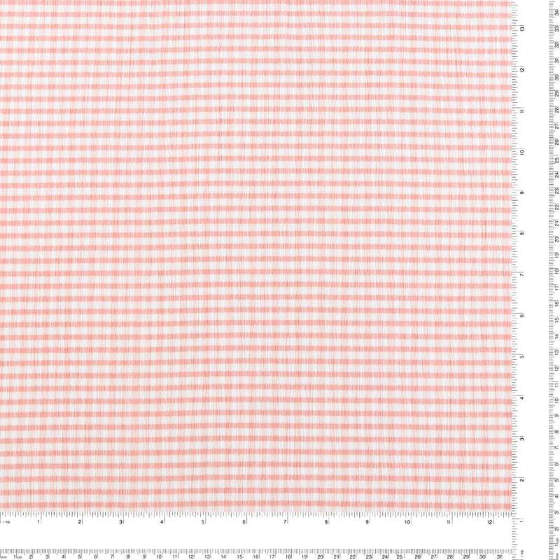 Crinkled Polyester - CHANTAL - 004 - Salmon