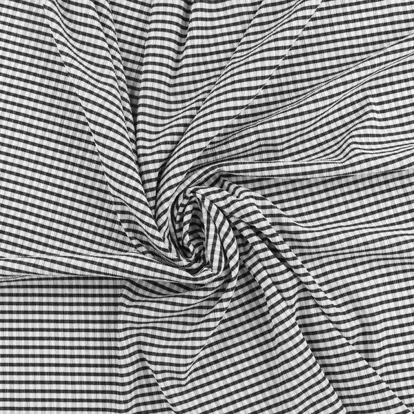 Crinkled Polyester - CHANTAL - 007 - Black