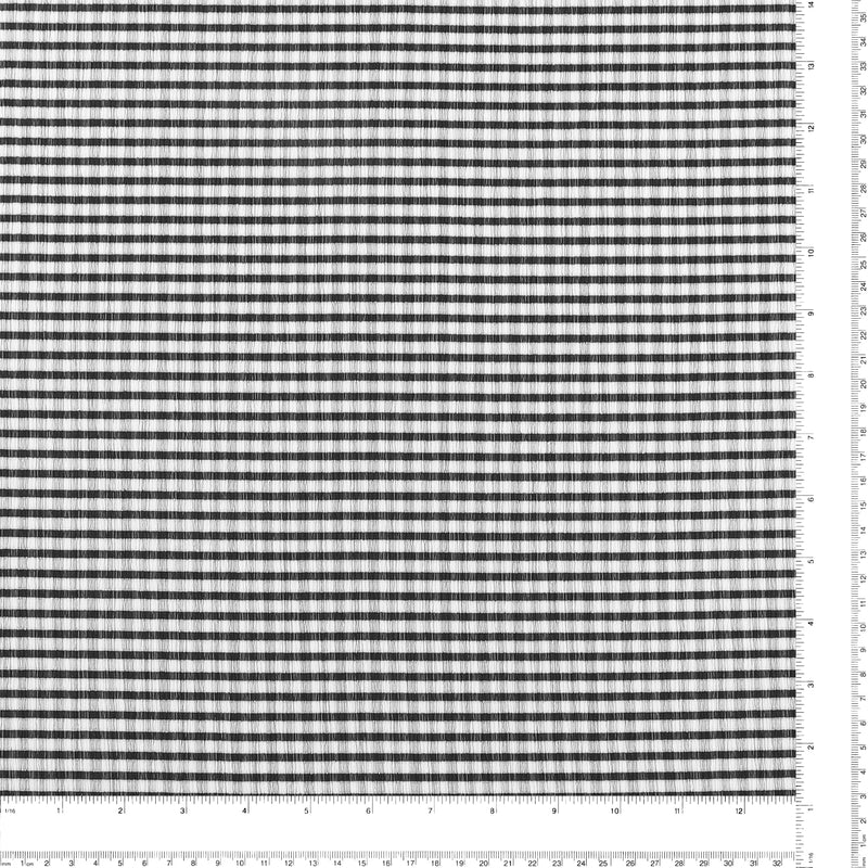 Crinkled Polyester - CHANTAL - 007 - Black