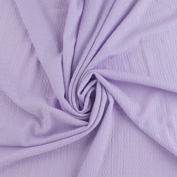 Solid crinkled Polyester - CHANTAL - 001 - Lilac