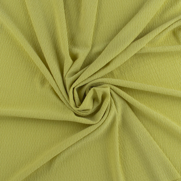 Solid crinkled Polyester - CHANTAL - 005 - Soft Green