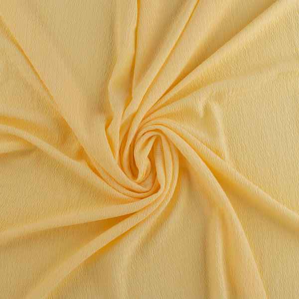 Solid crinkled Polyester - CHANTAL - 007 - Banana