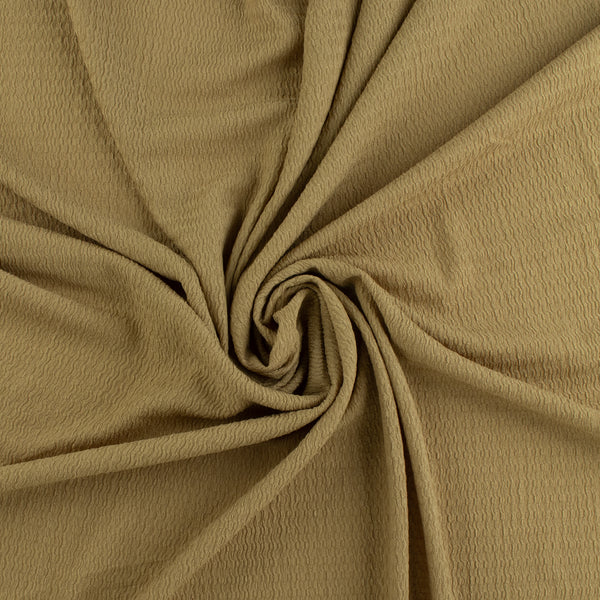 Solid crinkled Polyester - CHANTAL - 009 - Taupe