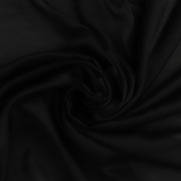 Imitation soie unie - IMOGENE - 005 - Noir
