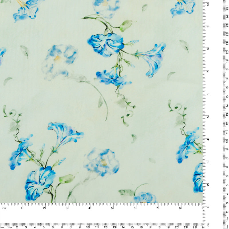 Digital Printed Rayon Poplin - DAPHNE - 022 - Offwhite