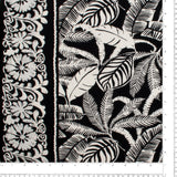 Printed Rayon Poplin - DEIRDRE - 004 - Black & White