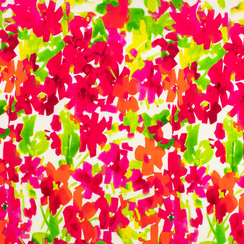 Printed Rayon Poplin - DEIRDRE - 010 - Hot Pink