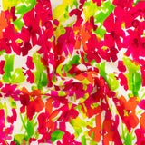 Printed Rayon Poplin - DEIRDRE - 010 - Hot Pink