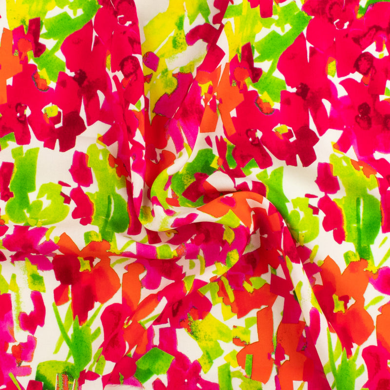Printed Rayon Poplin - DEIRDRE - 010 - Hot Pink