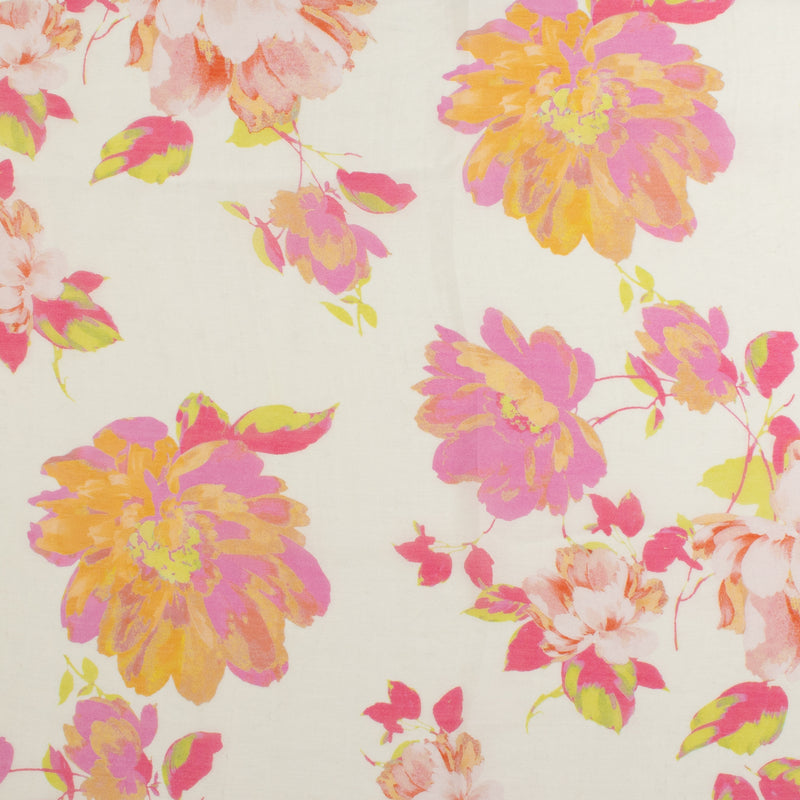 Digital Printed Voile - «TRINITY» - 001 - White