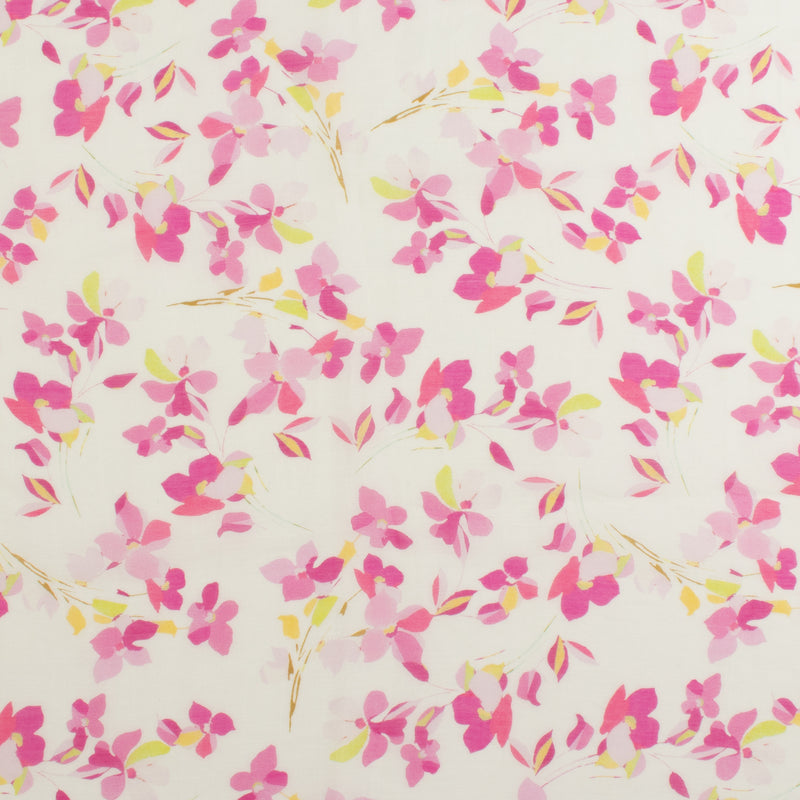 Digital Printed Voile - «TRINITY» - 002 - White