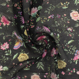Digital Printed Voile - «TRINITY» - 004 - Black