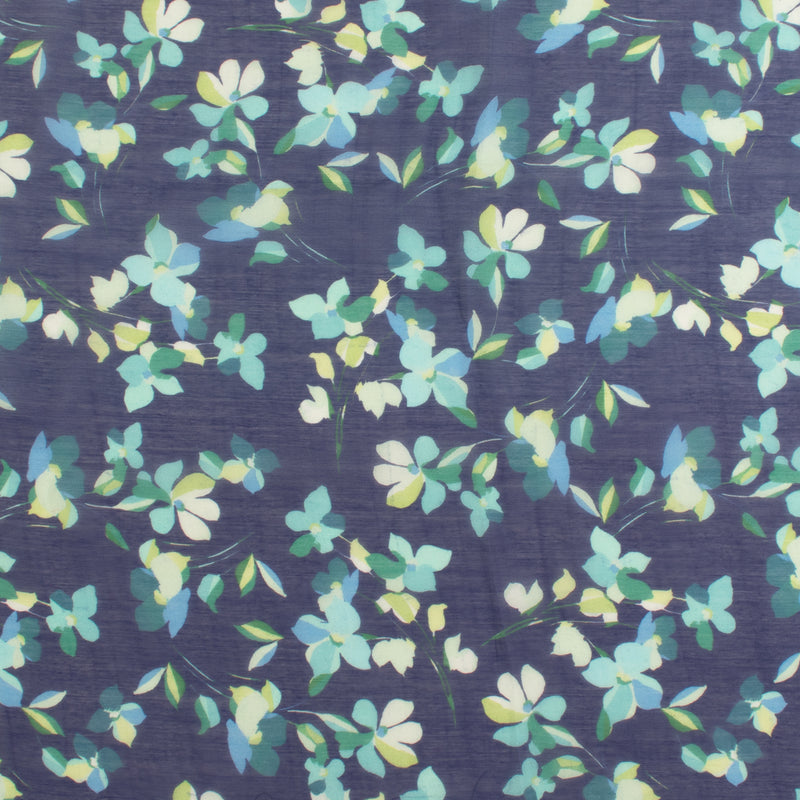 Digital Printed Voile - «TRINITY» - 007 - Navy