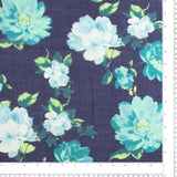 Digital Printed Voile - «TRINITY» - 008 - Navy