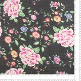 Digital Printed Voile - «TRINITY» - 009 - Black