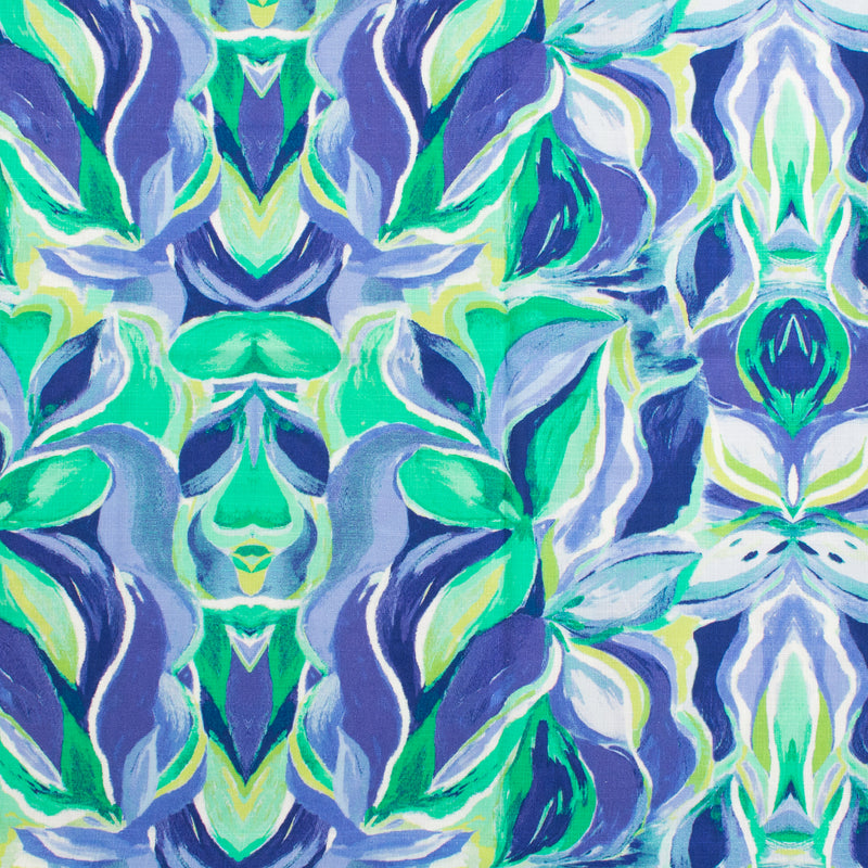 Printed Rayon Slub - LILIANA - 003 - Blue