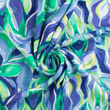 Printed Rayon Slub - LILIANA - 003 - Blue