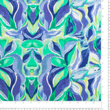 Printed Rayon Slub - LILIANA - 003 - Blue