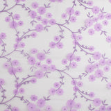 Embroidered mesh - WHIMSICAL - 003 - Purple